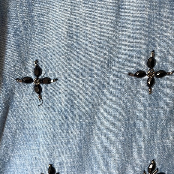 Gap Denim embellished blouse - Picture 2 of 4